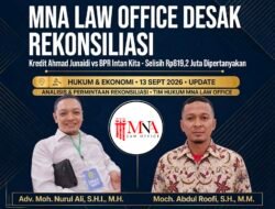 MNA Law Office Desak Rekonsiliasi Kredit, Selisih Rp819,2 Juta Dipertanyakan